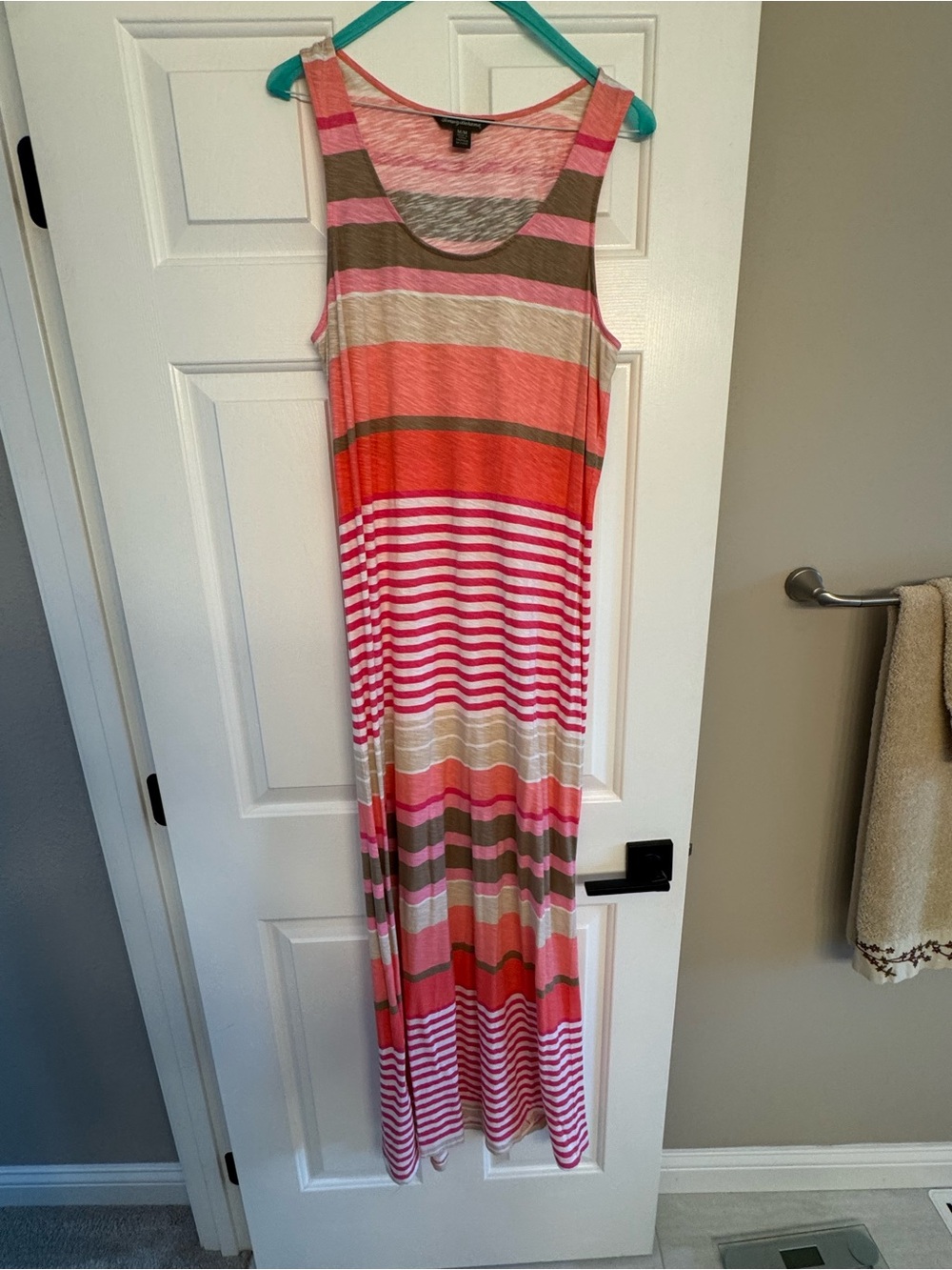 Tommy Bahama Pink & Coral Striped Sleeveless Top